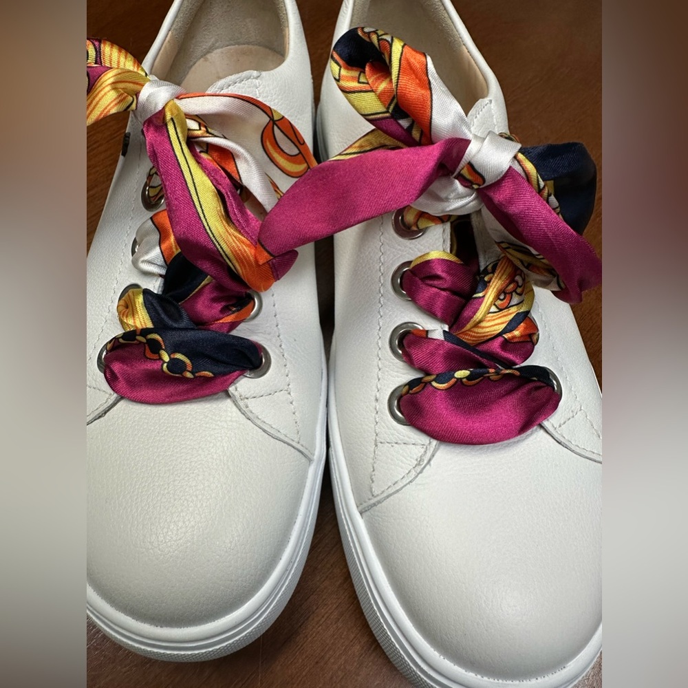 Finn Comfort ElPaso White Leather Sneakers $405 SIZE UK 7.5 US 10